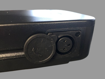 Gepäckträger Akkus mit 36 Volt, 10,4 Amperestunden, 374 Wh.